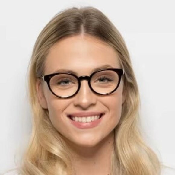 Michael Kors MK4048 3163 Kea Eyeglasses Black/Silver 51mm Round Frame - Picture 3 of 12